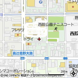 京都府京都市右京区西院安塚町57周辺の地図