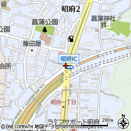 昭府ＩＣ周辺の地図