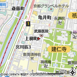 京都府京都市東山区博多町82周辺の地図