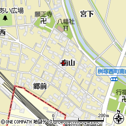 愛知県豊田市桝塚西町南山78周辺の地図