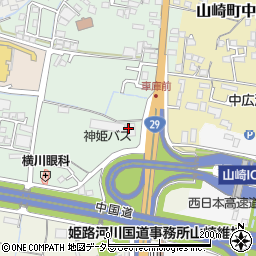 神姫バス株式会社　山崎出張所周辺の地図