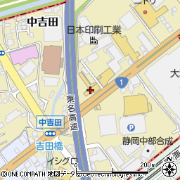 東海三菱本社・中吉田店周辺の地図