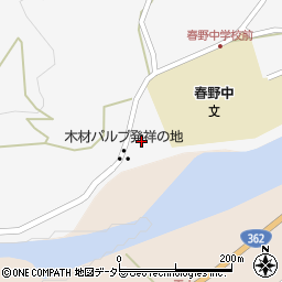 静岡県浜松市天竜区春野町気田380-8周辺の地図