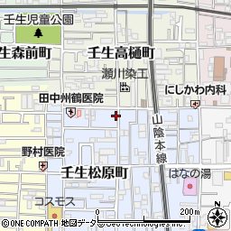 京都府京都市中京区壬生松原町54-100周辺の地図