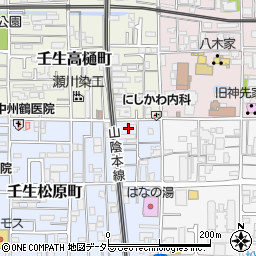 京都府京都市中京区壬生松原町4周辺の地図