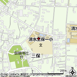 静岡市立清水三保第一小学校周辺の地図