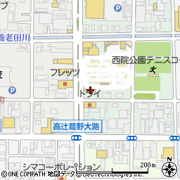 京都府京都市右京区西院安塚町60周辺の地図
