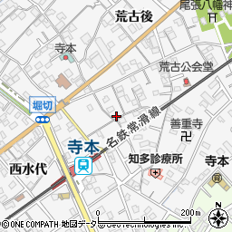 愛知県知多市八幡蔵池周辺の地図
