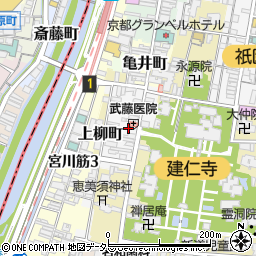 京都府京都市東山区博多町80周辺の地図
