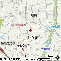 愛知県東海市加木屋町辻ケ花周辺の地図