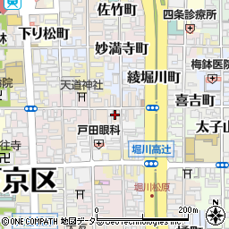 京都府京都市下京区晒屋町637周辺の地図