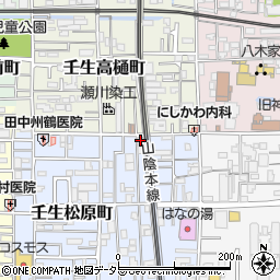 京都府京都市中京区壬生松原町3-12周辺の地図