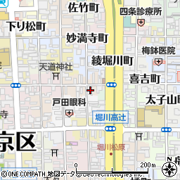 京都府京都市下京区晒屋町641周辺の地図