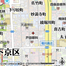 京都府京都市下京区晒屋町628周辺の地図