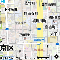 京都府京都市下京区晒屋町639周辺の地図