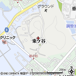 三重県四日市市東ケ谷周辺の地図