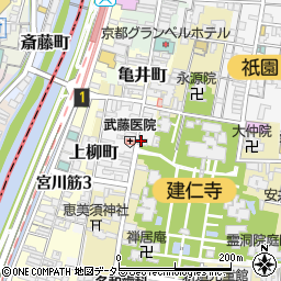 京都府京都市東山区博多町69周辺の地図