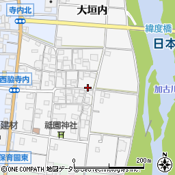 兵庫県西脇市大垣内周辺の地図