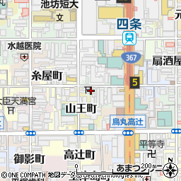 京都府京都市下京区釘隠町周辺の地図