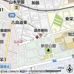 愛知県知立市新地町西広見20周辺の地図