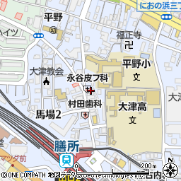 滋賀県大津市馬場1丁目3-3周辺の地図