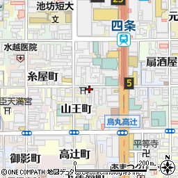 京都府京都市下京区釘隠町242周辺の地図