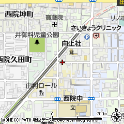 京都府京都市右京区西院北矢掛町周辺の地図