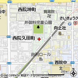 京都府京都市右京区西院北井御料町9周辺の地図