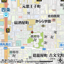 京都府京都市下京区仏光寺西町357周辺の地図