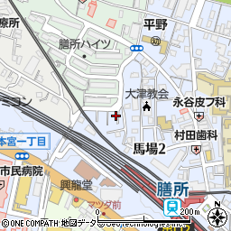 滋賀県大津市馬場2丁目1-8周辺の地図