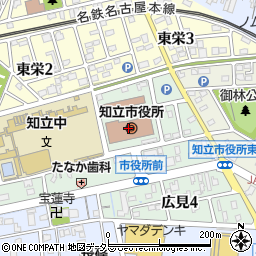 愛知県知立市周辺の地図