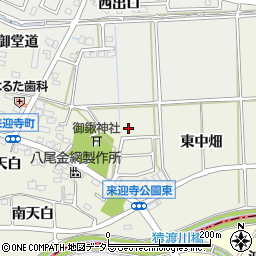 愛知県知立市来迎寺町周辺の地図