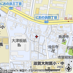滋賀県大津市西の庄3-13周辺の地図