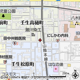 京都壬生松原郵便局周辺の地図