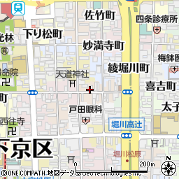 京都府京都市下京区晒屋町626周辺の地図