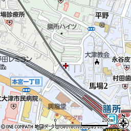 滋賀県大津市馬場2丁目1-2周辺の地図