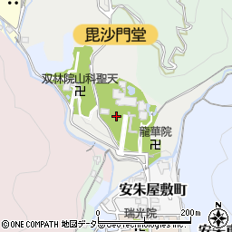 京都府京都市山科区安朱稲荷山町周辺の地図