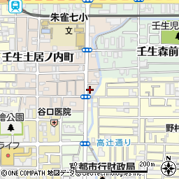 京都府京都市中京区壬生東土居ノ内町33周辺の地図