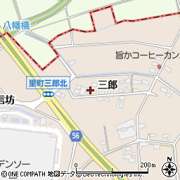 愛知県安城市里町三郎4-125周辺の地図