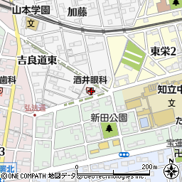 愛知県知立市新地町西広見19周辺の地図