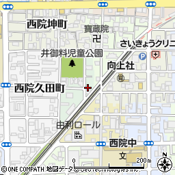 京都府京都市右京区西院北井御料町25周辺の地図