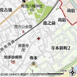 愛知県知多市八幡荒古前42周辺の地図