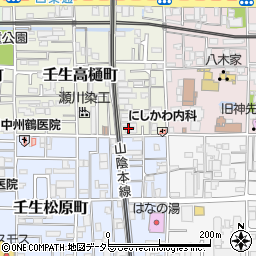 京都府京都市中京区壬生高樋町57周辺の地図