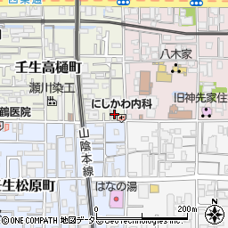 京都府京都市中京区壬生高樋町45-4周辺の地図