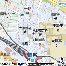 滋賀県大津市馬場2丁目6-3周辺の地図