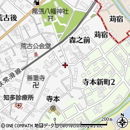 愛知県知多市八幡荒古前5周辺の地図