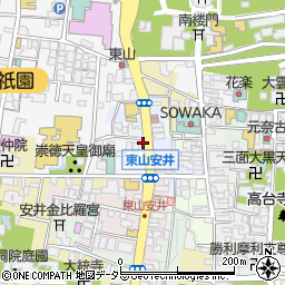 祇園ねぎ焼 かな 東店周辺の地図