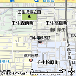 京都府京都市中京区壬生高樋町60-22周辺の地図