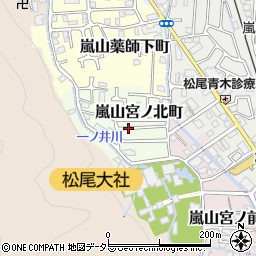京都府京都市西京区嵐山宮ノ北町周辺の地図