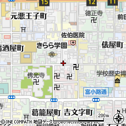 キョウテク仏光寺堺町パーキング周辺の地図